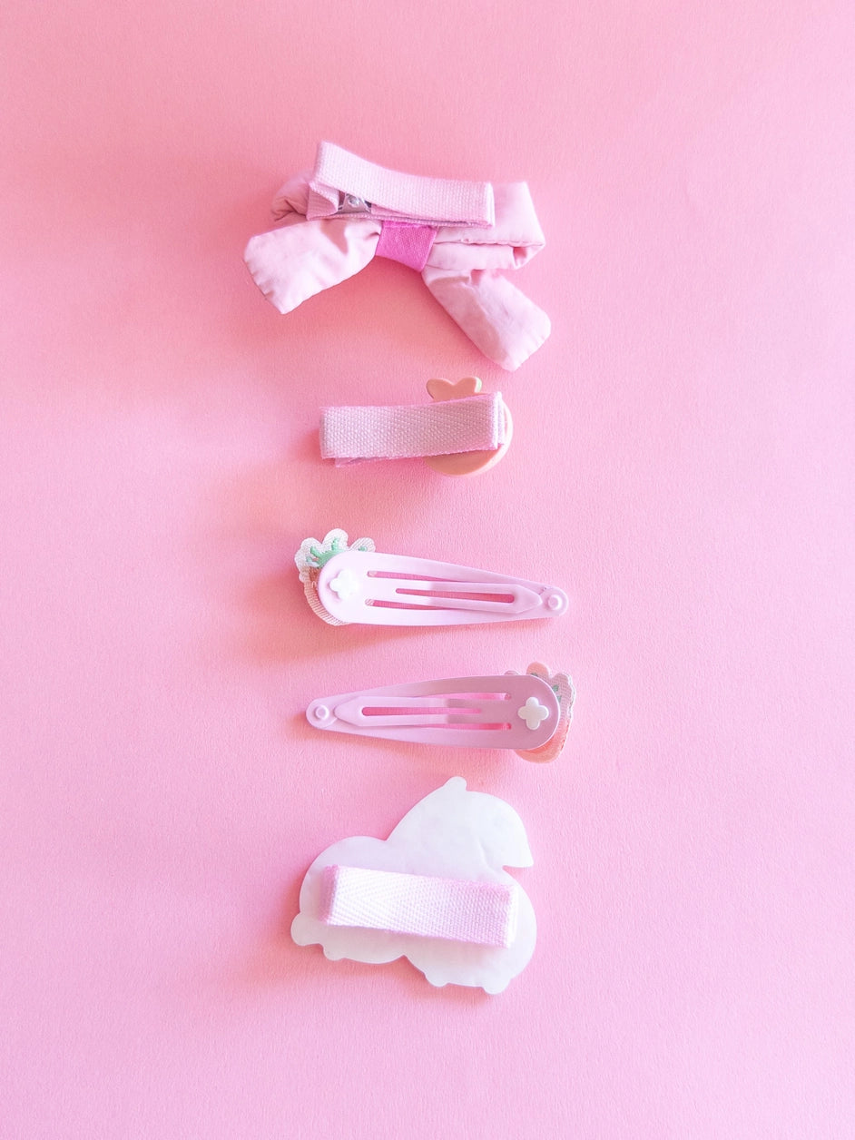 Cherries Puffy Bow Set