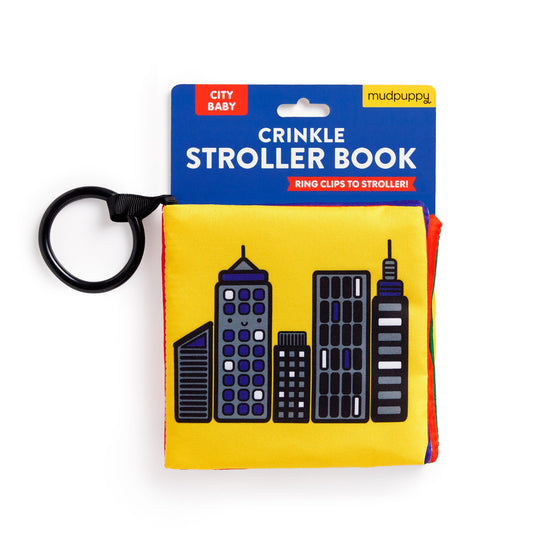 City Baby Crinkle Fabric Stroller Book