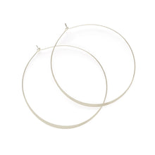Load image into Gallery viewer, Classic Round Silver Hoop Earrings