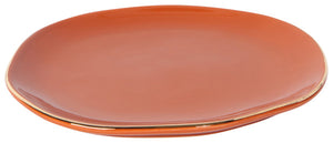 Clay Gold Rim Pebble Plate