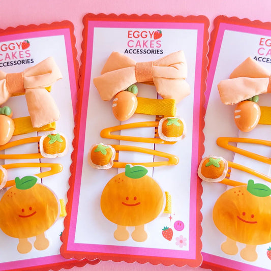 Clementine Puffy Bow Set