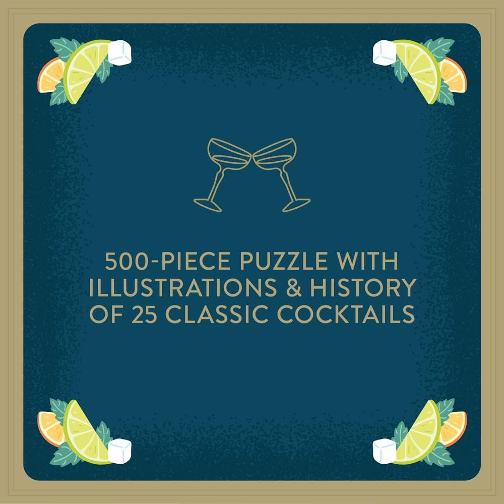 Cocktail Lover's 500 Piece Canister Jigsaw Puzzle