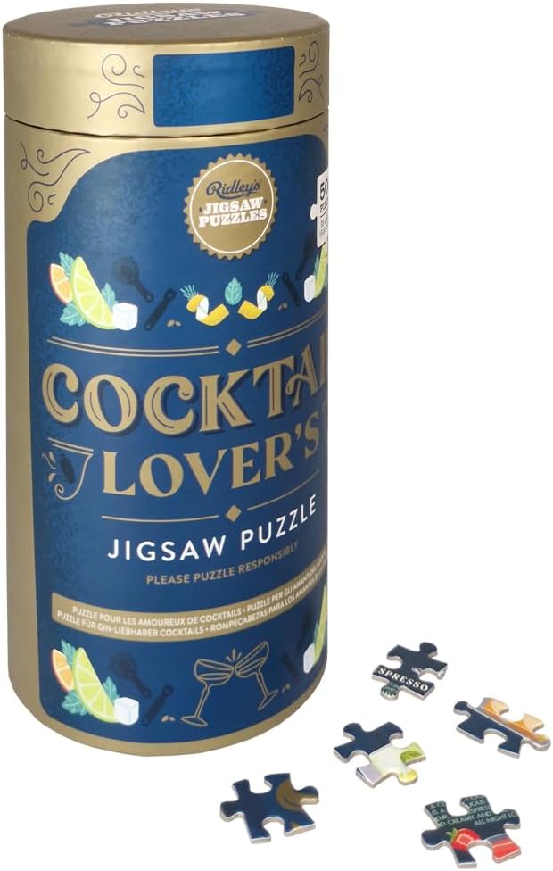 Cocktail Lover's 500 Piece Canister Jigsaw Puzzle