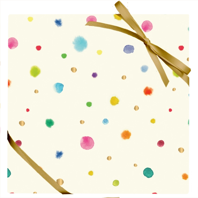 Colorful Dots Stone Wrapping Paper