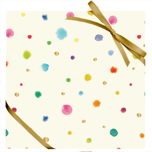 Colorful Dots Stone Wrapping Paper