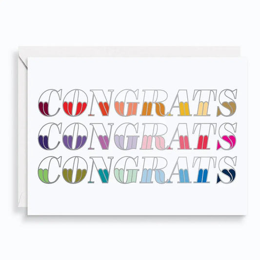 Colorful Congrats Card