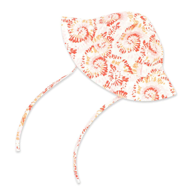 Coral Tie Dye Organic Sun Hat