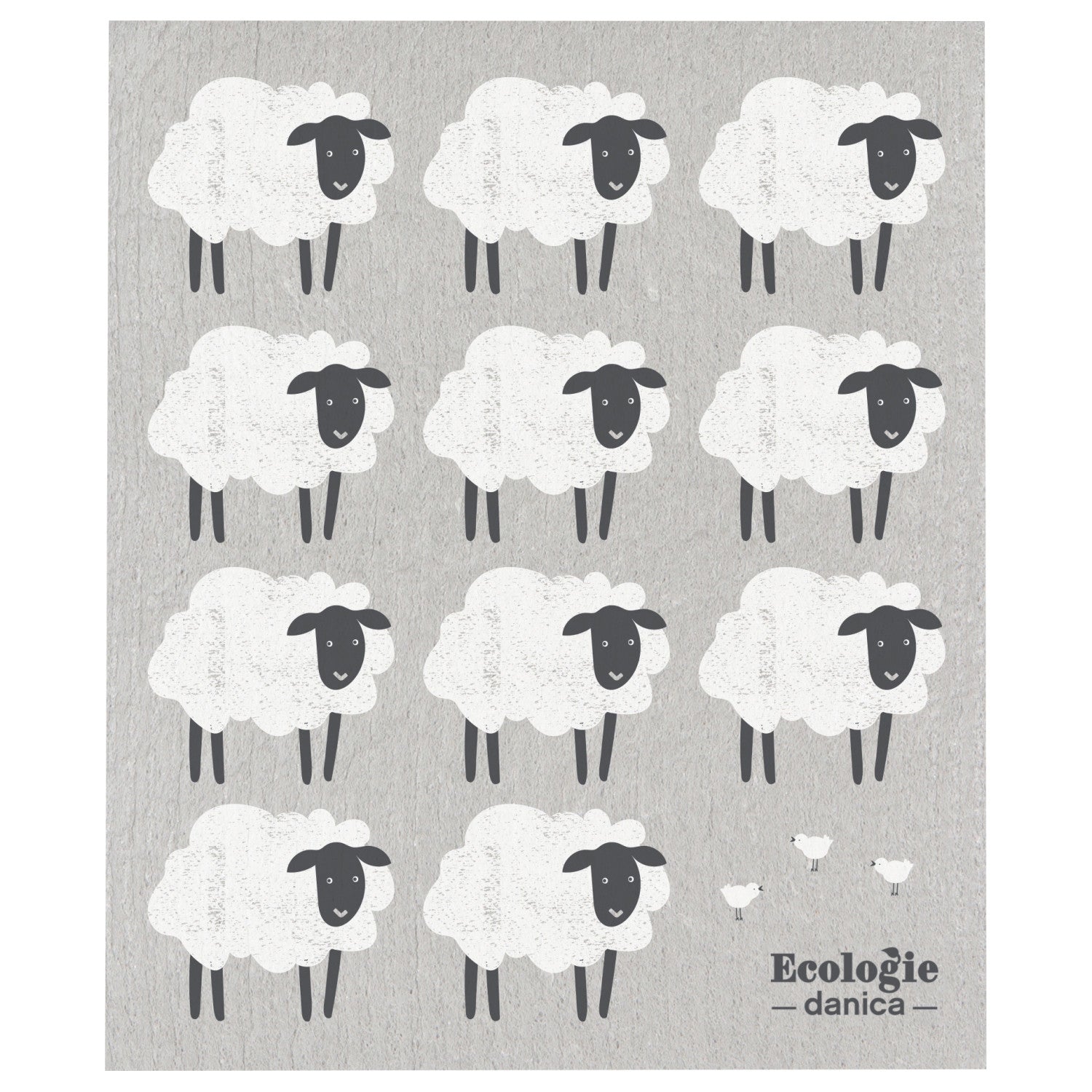 Counting Sheep Swedish Dishcloth