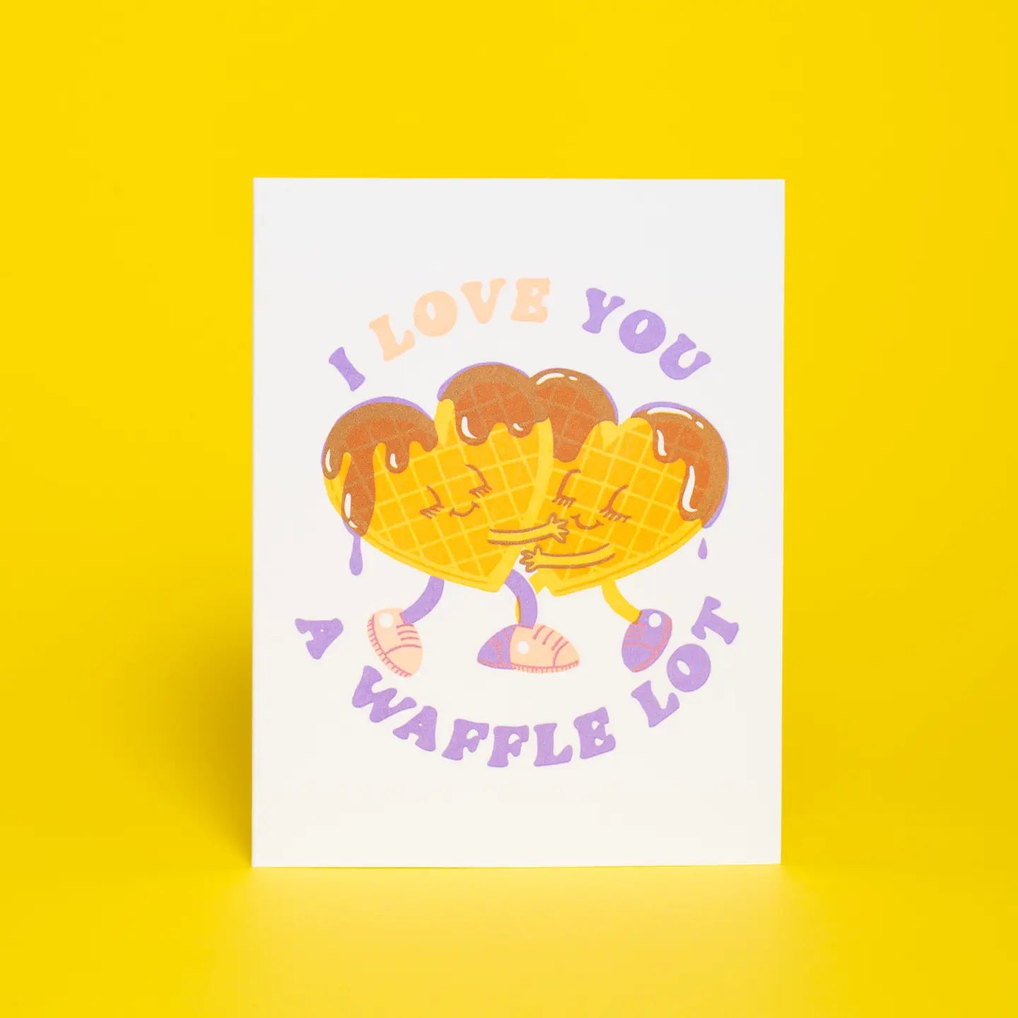 Love You A Waffle Lot Greeting Card