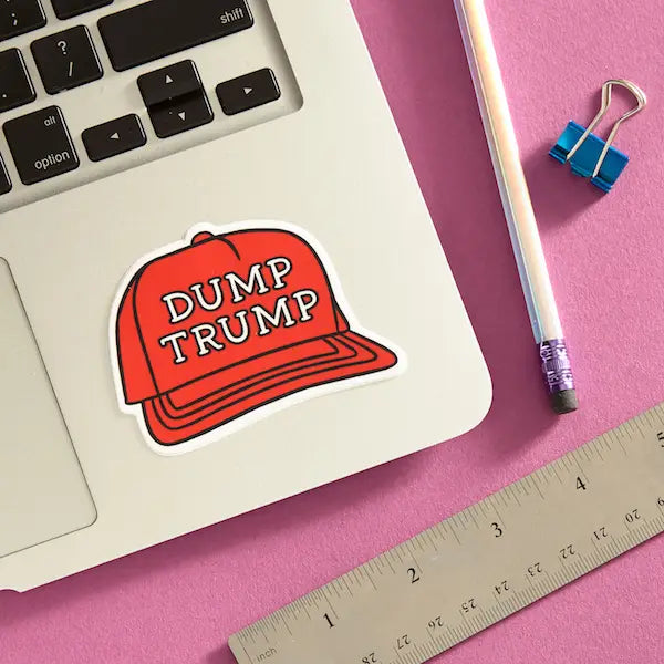 Dump Trump Hat Sticker