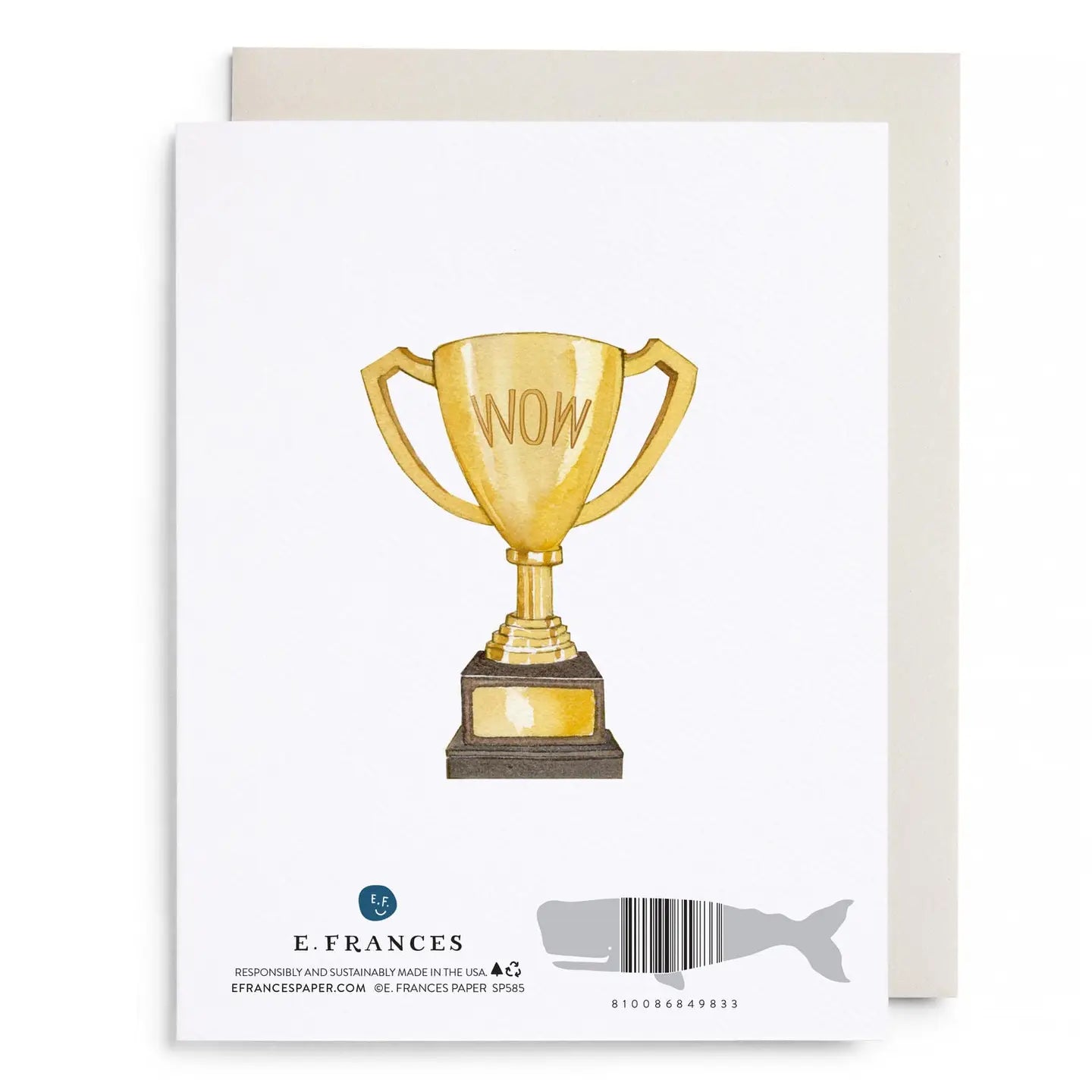 Blue Ribbon Congratulations Card