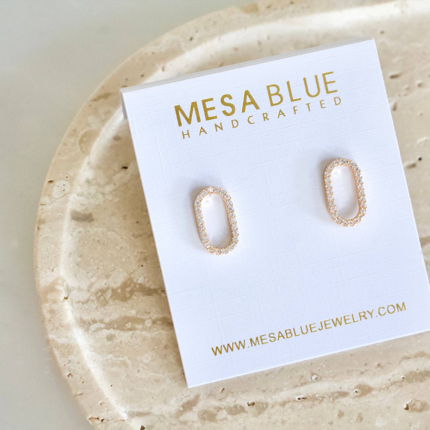 Oval Stud Earring