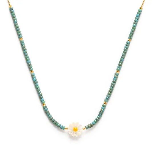 Daisy Miyuki Bead Necklace