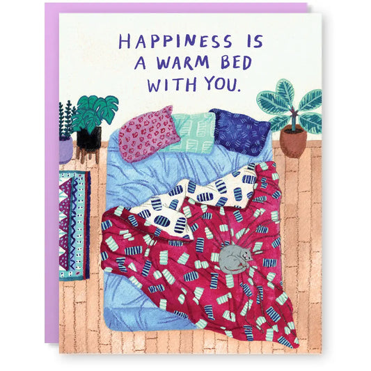 Warm Bed Greeting Card