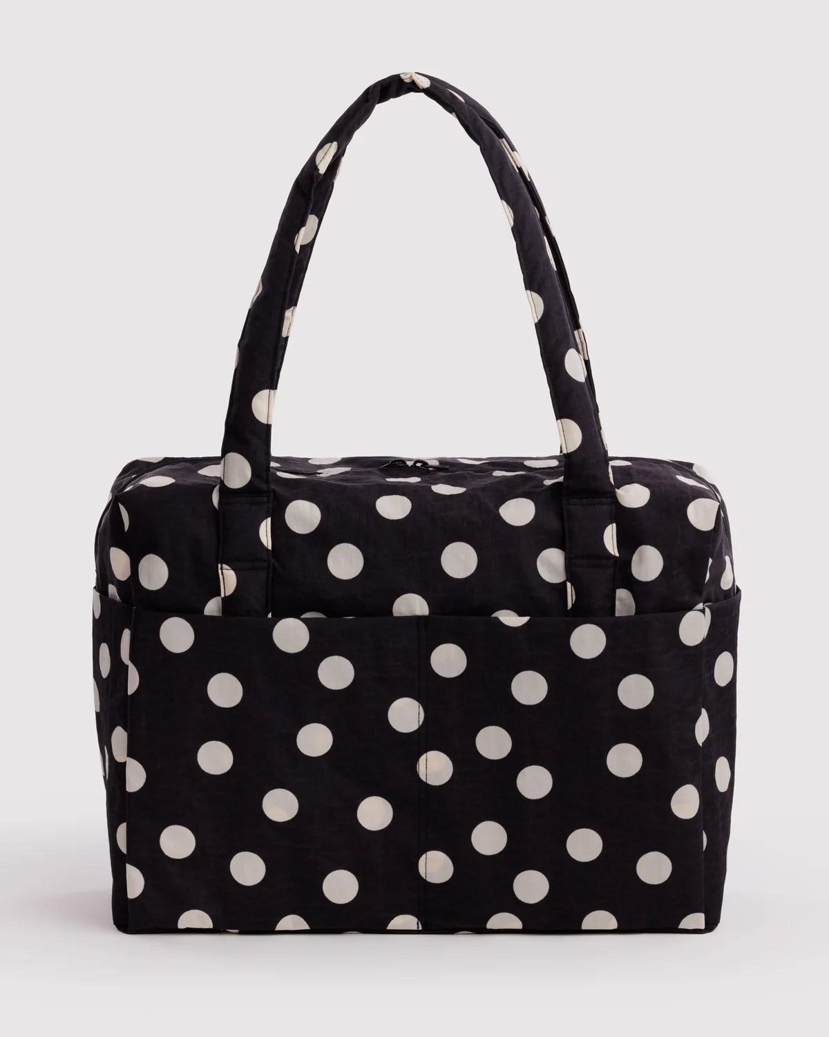 Black and Cream Polka Dot Cloud Carry On Bag
