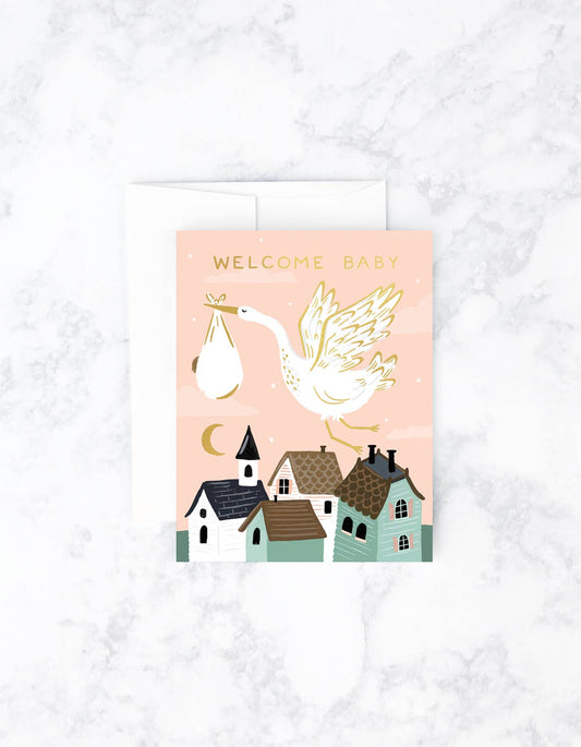 Stork New Baby Card