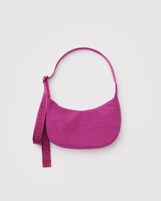 Deep Fuchsia Small Crescent Baggu - Ali's Wagon