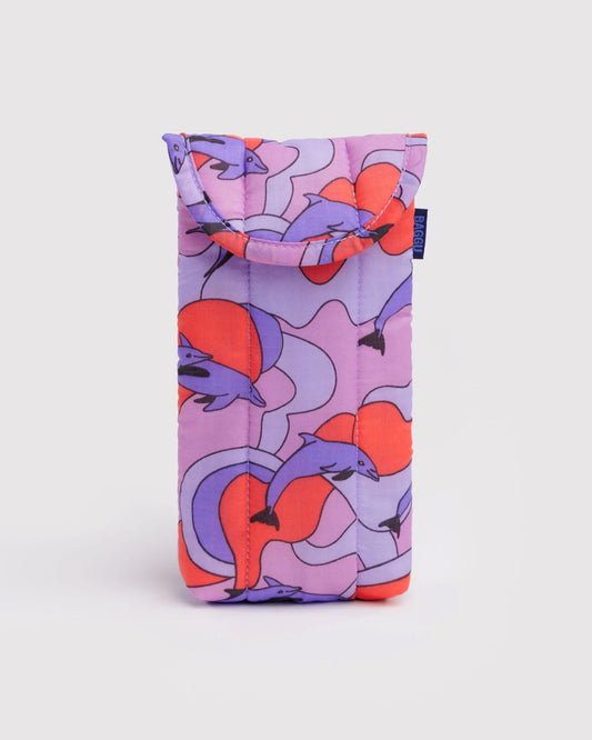 Dolphins Baggu Puffy Glasses Sleeve