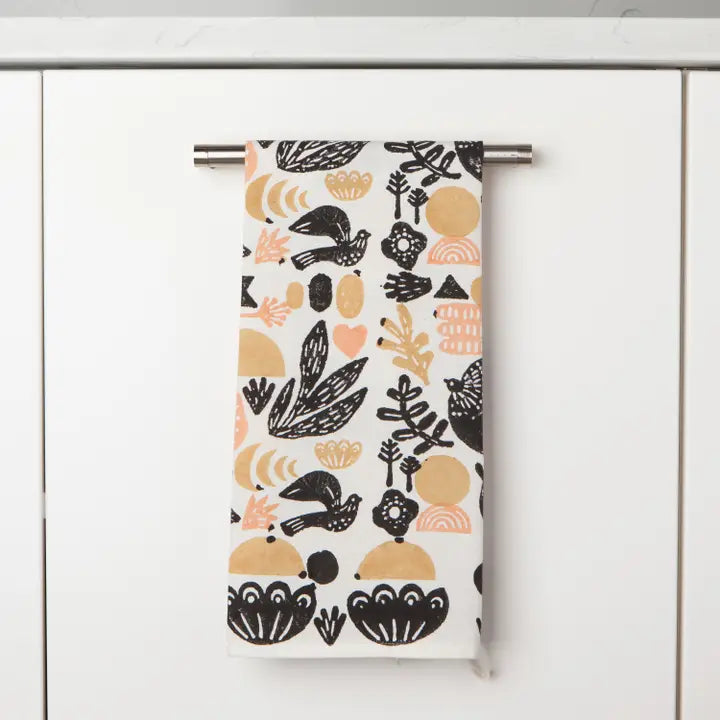 Myth Cotton Block Printed Dishtowel