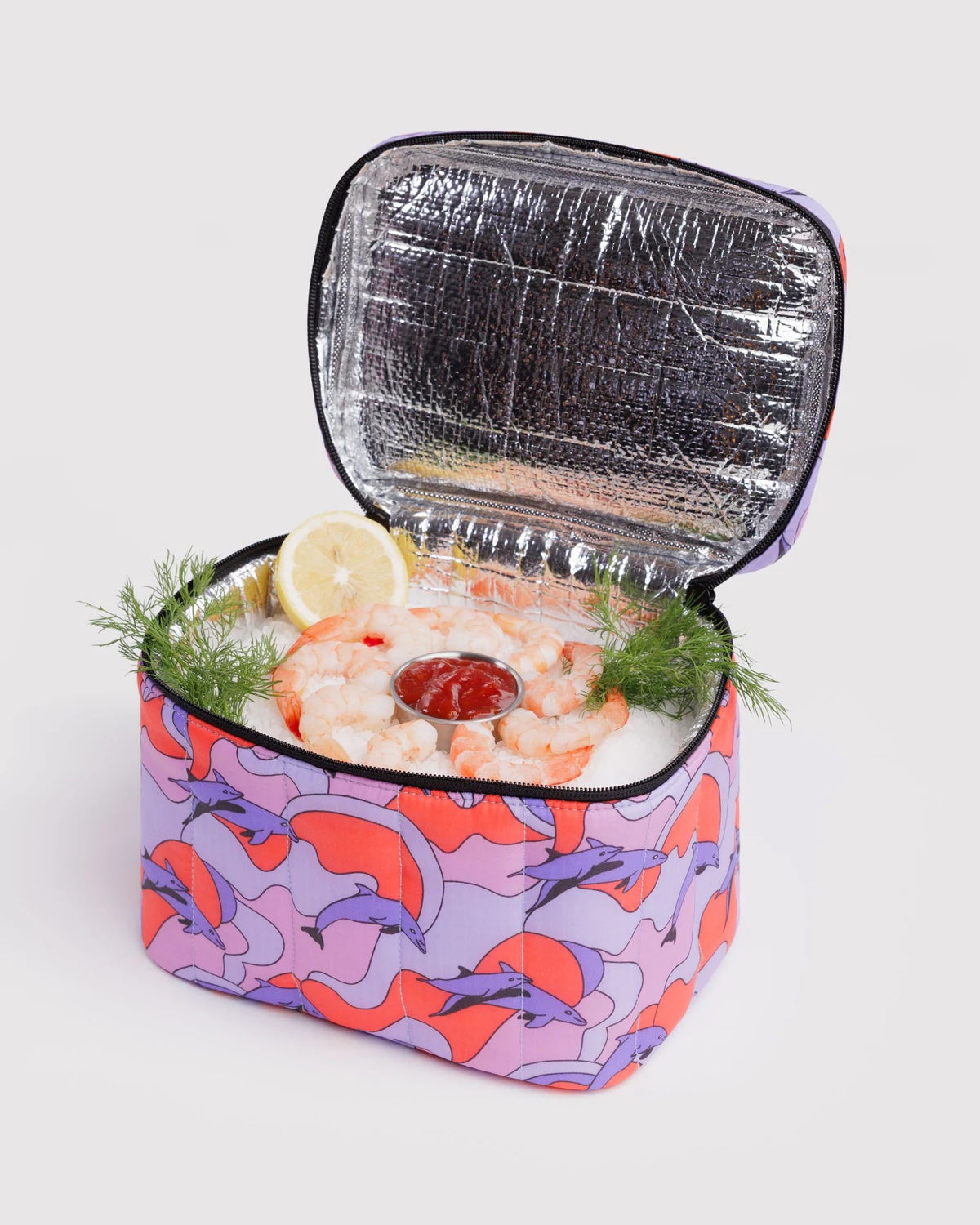 Dolphins Puffy Lunch Bag