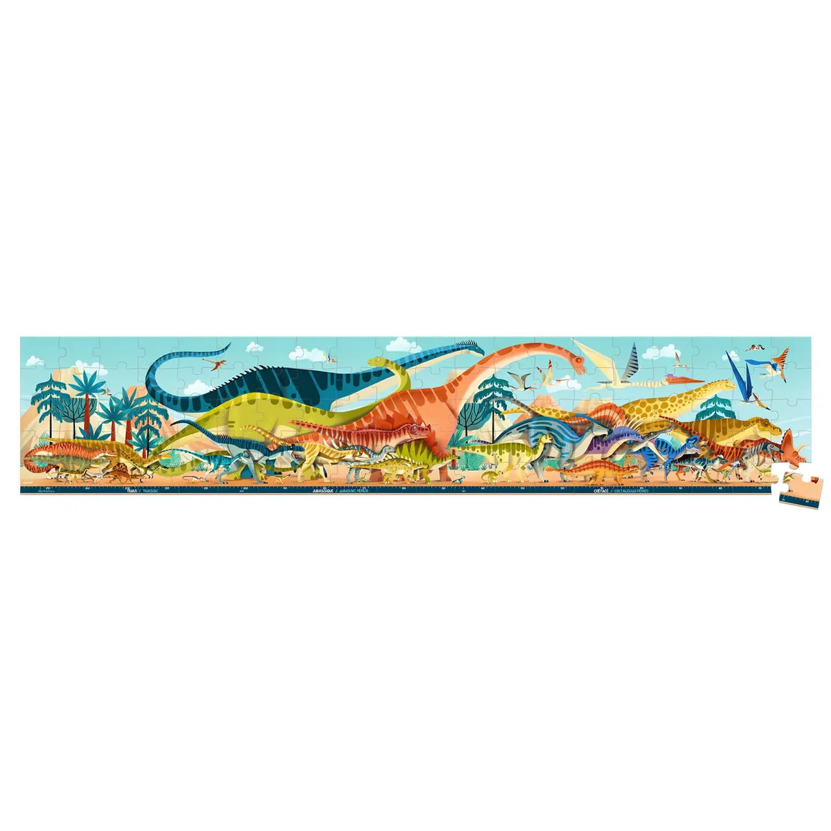 Panoramic Dinosaur Puzzle - 100pcs