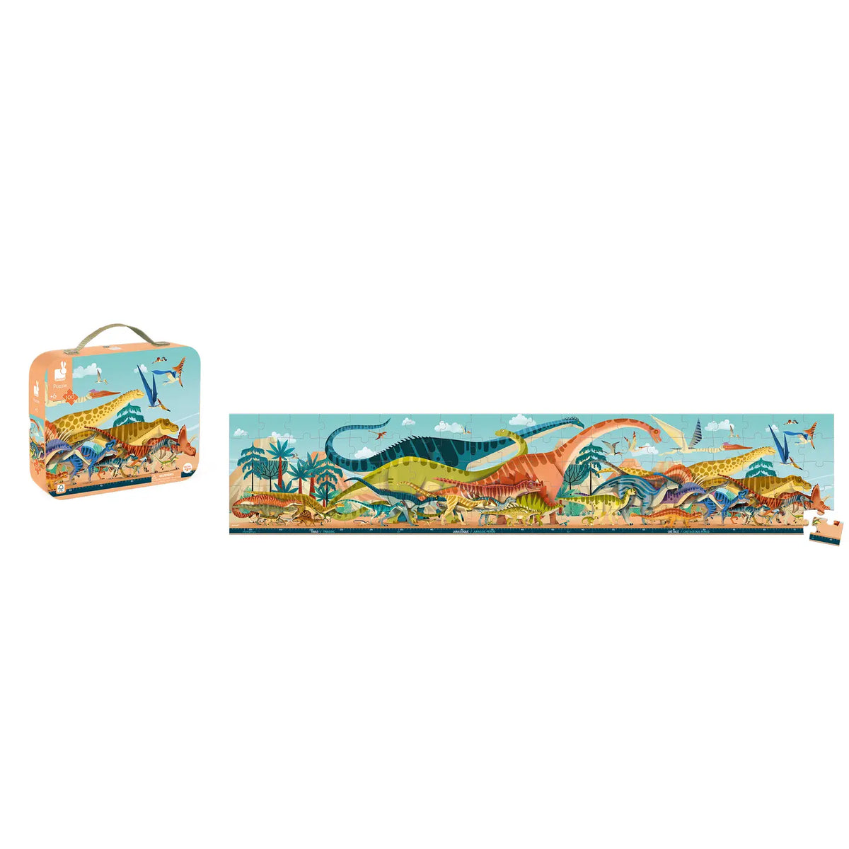 Panoramic Dinosaur Puzzle - 100pcs