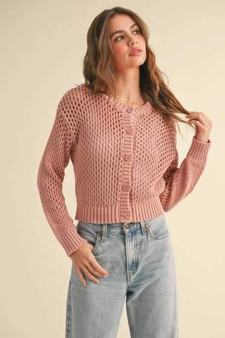 Crochet Knitted Button Down