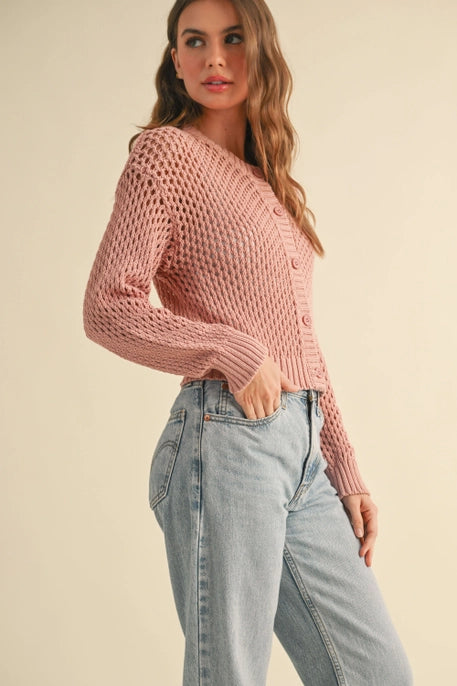 Crochet Knitted Button Down