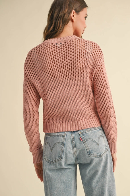 Crochet Knitted Button Down