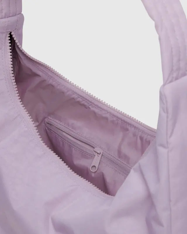 Dusty Pink Nylon Baggu Shoulder Bag