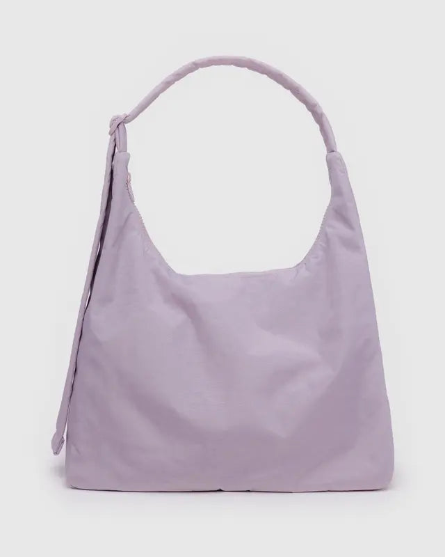 Dusty Pink Nylon Baggu Shoulder Bag