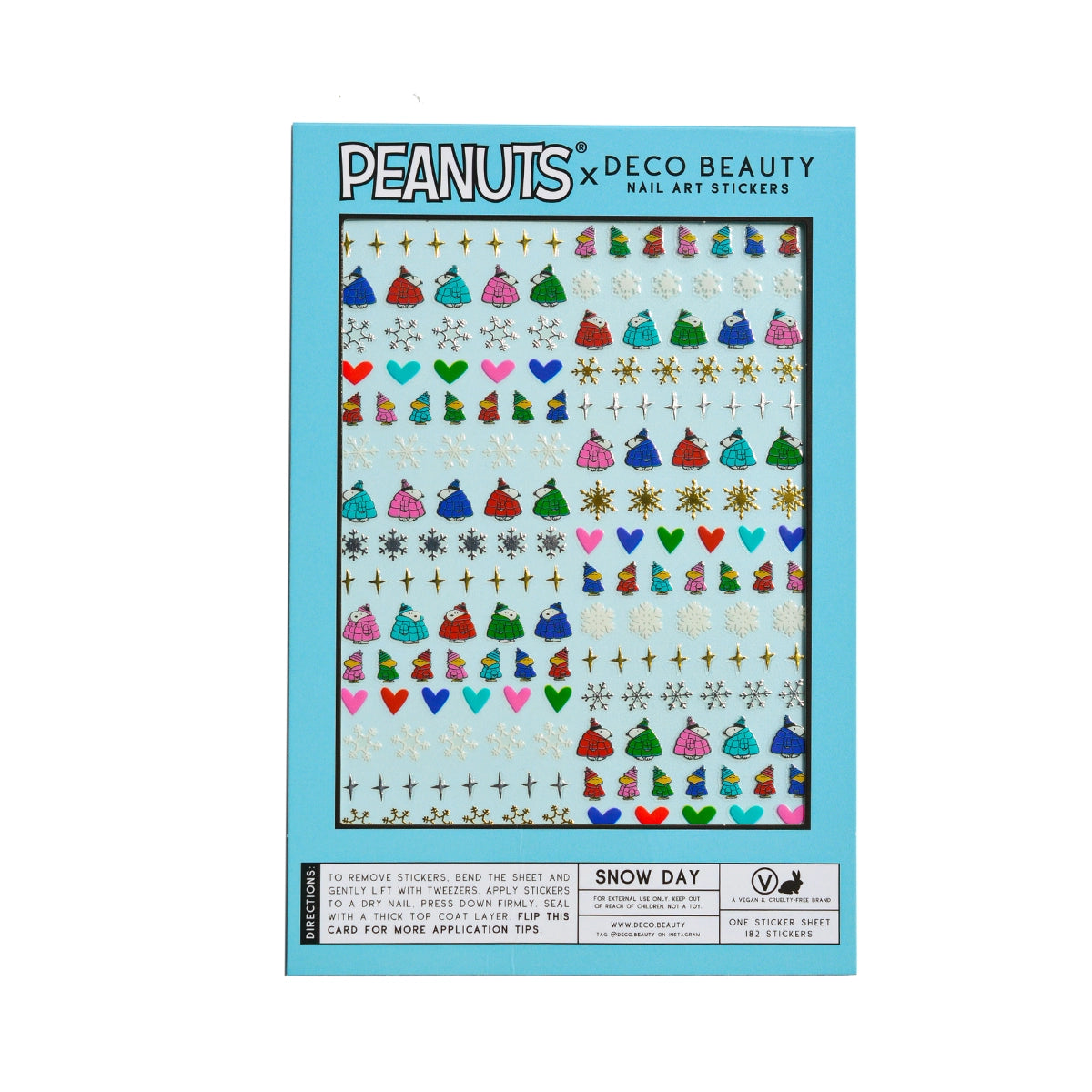 Peanuts Snow Day Nail Stickers