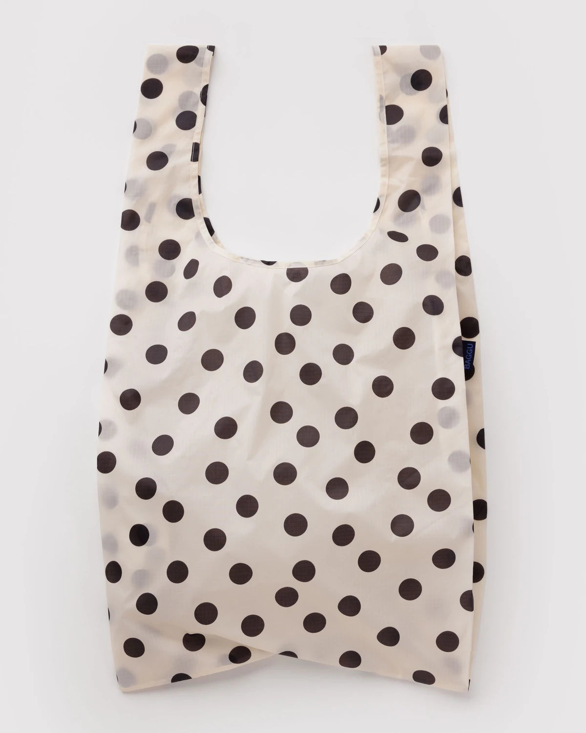 Cream and Black Polka Dot Reusable Bag