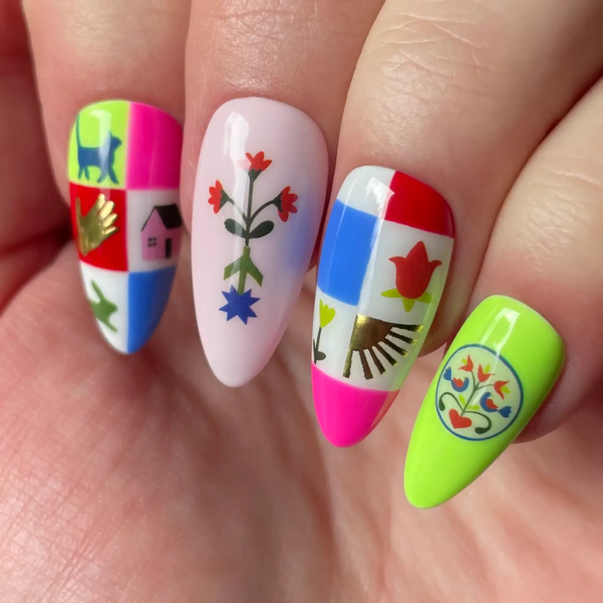 Pinwheel Nail Stickers