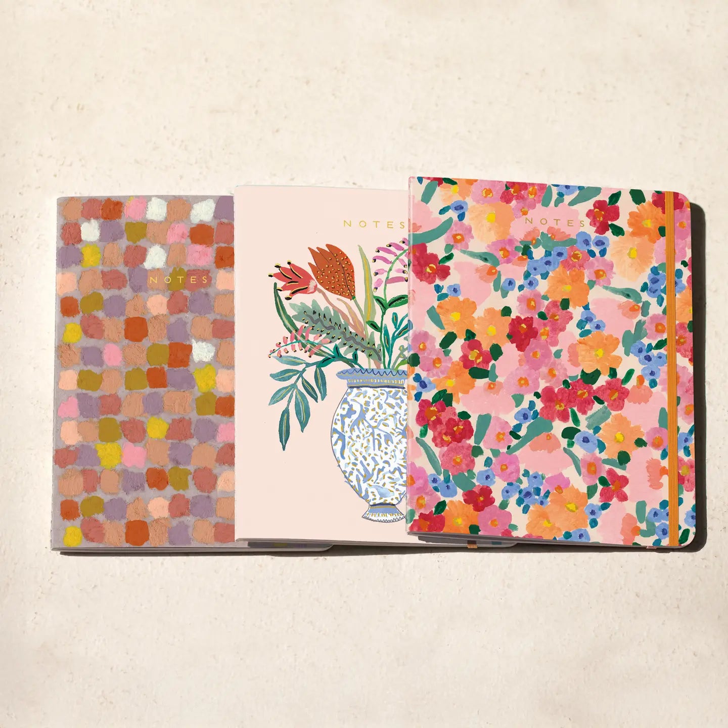 Market Flowers Notebook Trio