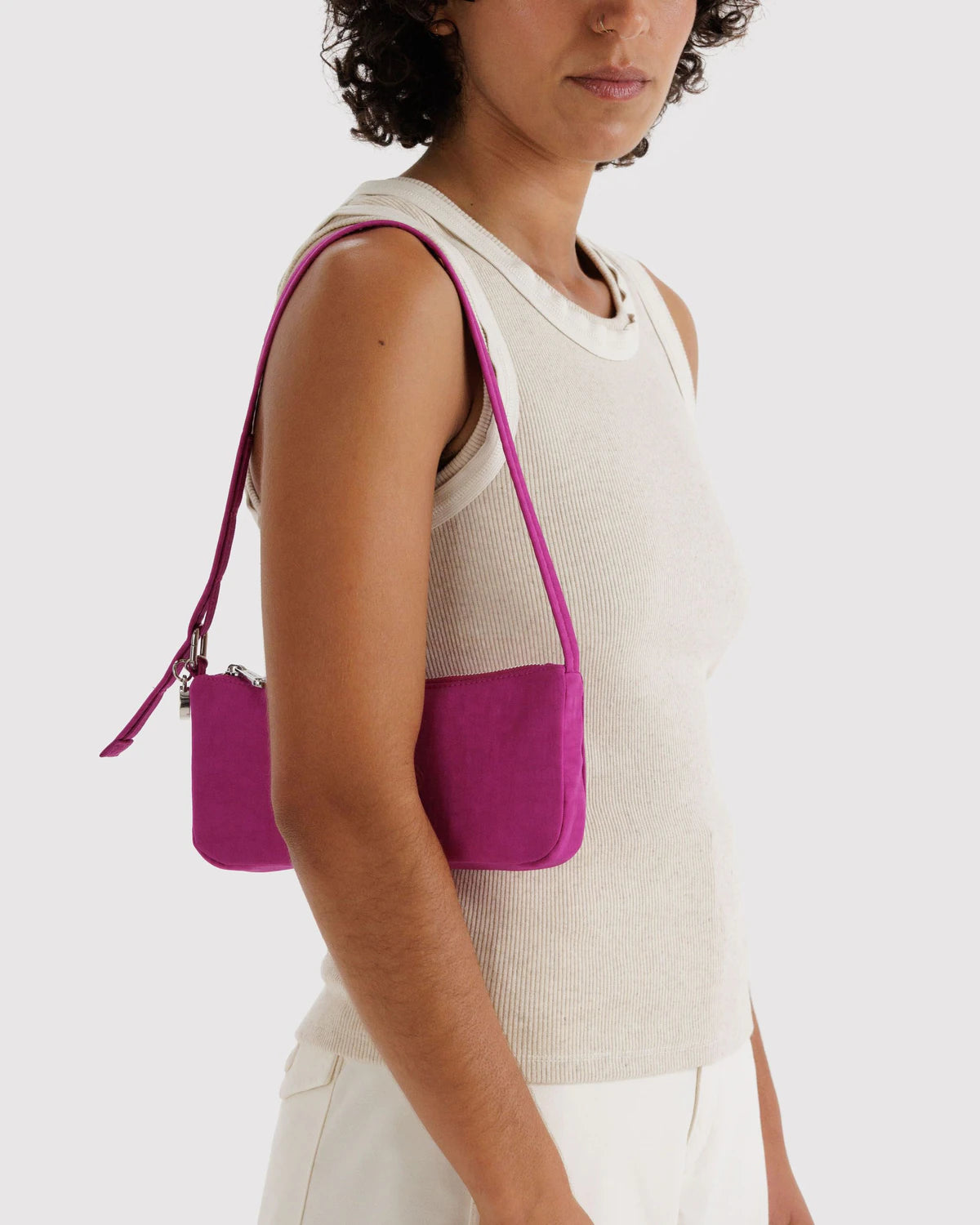 Deep Fuchsia Nylon Pochette