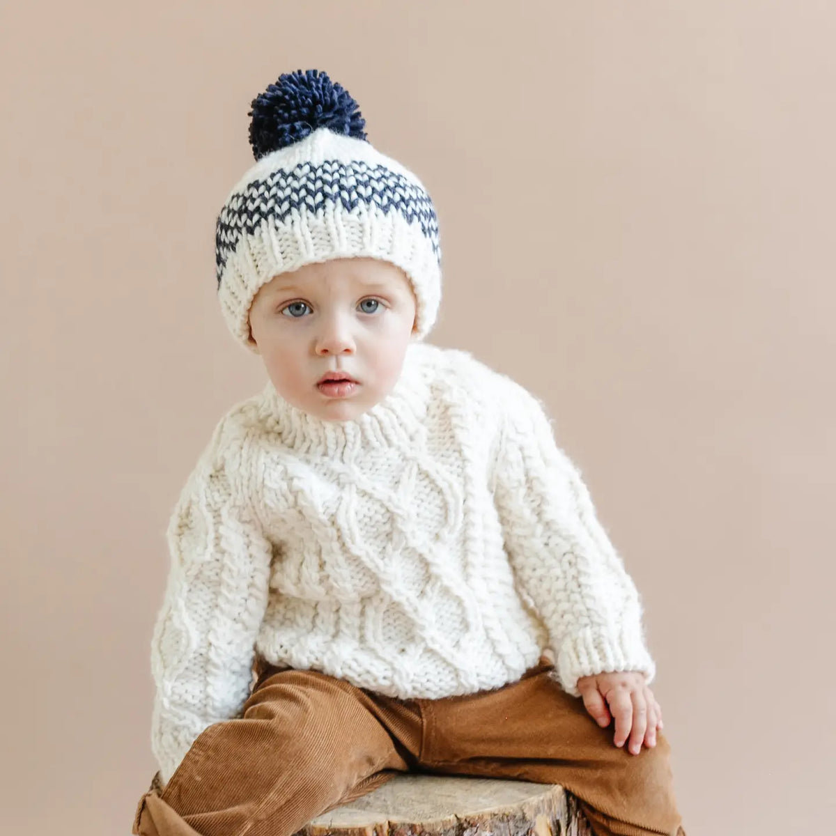 Fisherman Style Baby Sweater