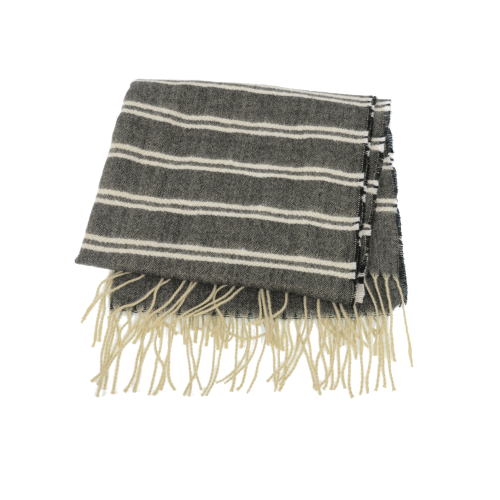 Ebony Cozy Stripes Scarf