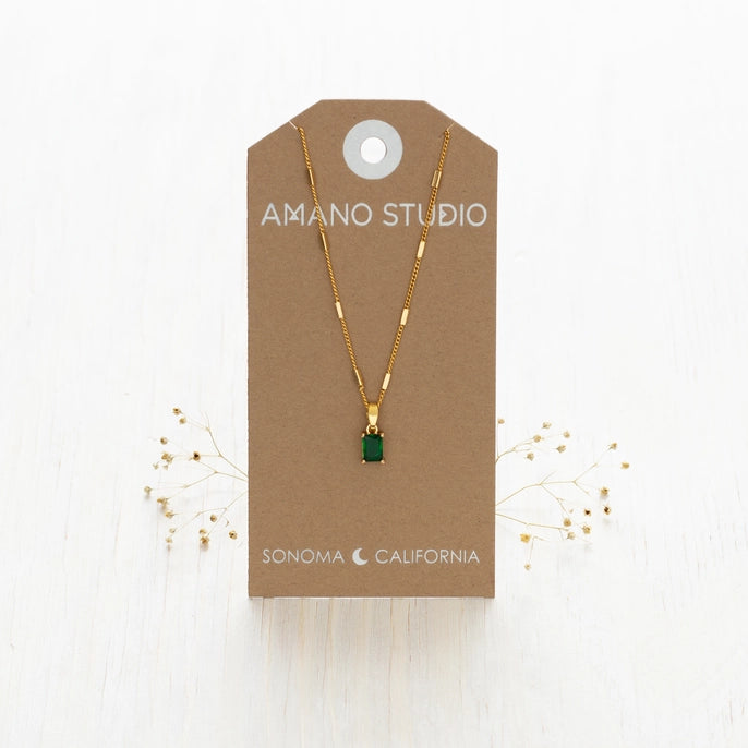 Emerald Drop Necklace