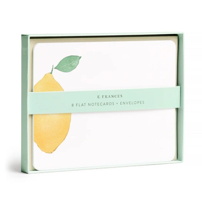 Lemon Flat Boxed Notecards