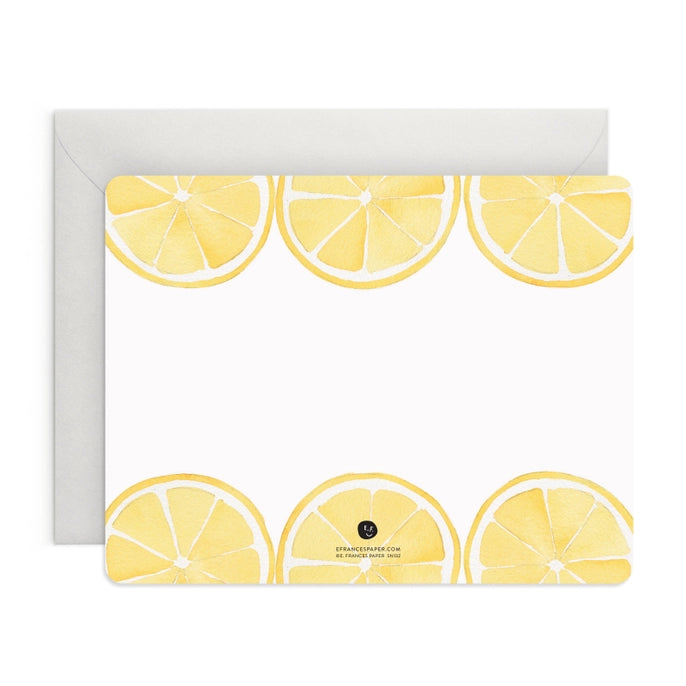 Lemon Flat Boxed Notecards