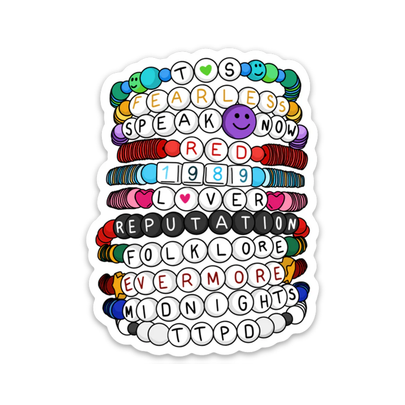 Taylor Swift Eras Friendship Bracelets Sticker