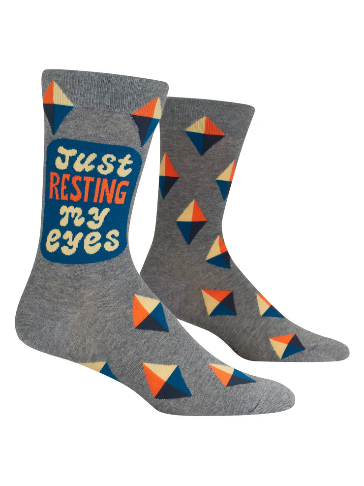 Resting My Eyes Crew Socks