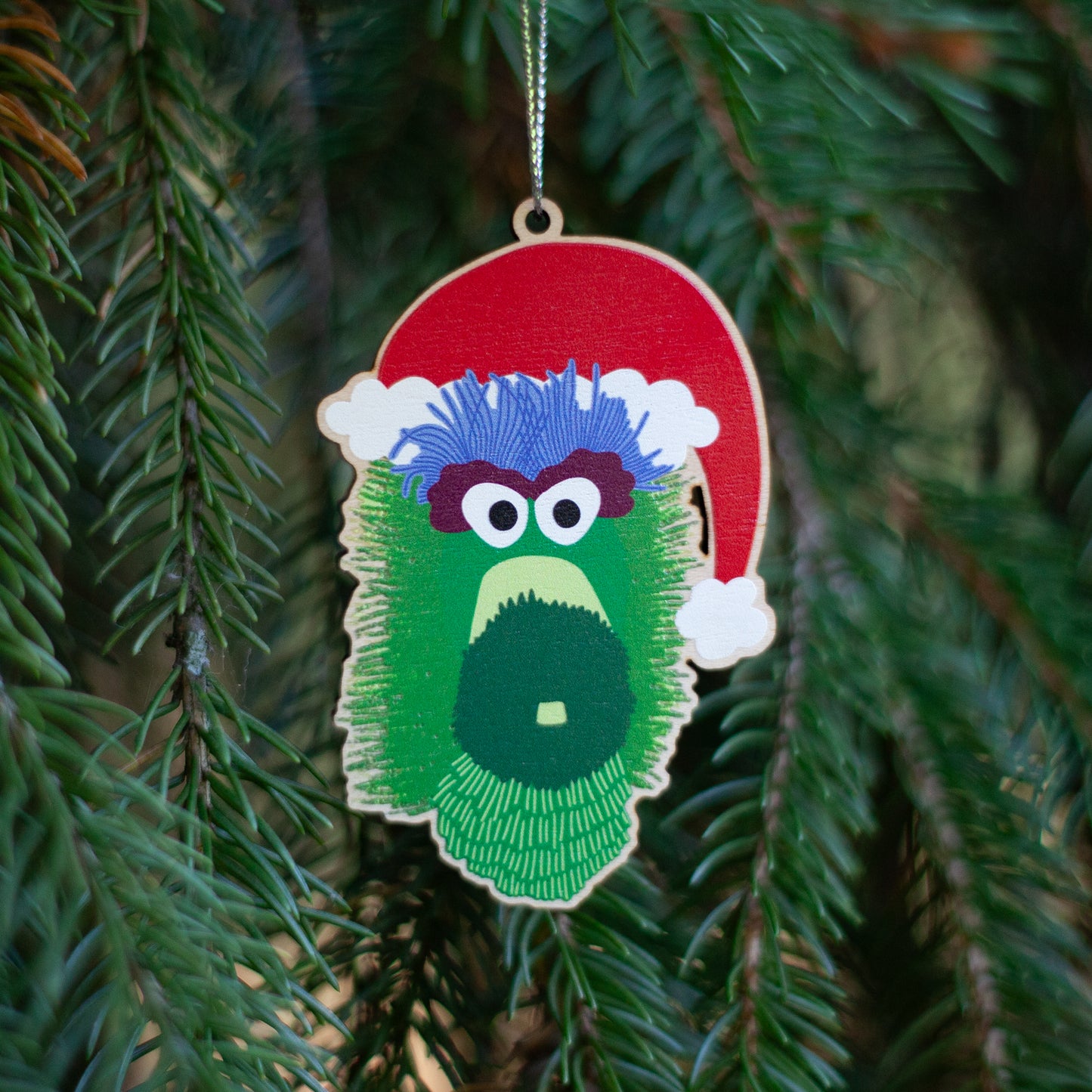 Phanatic Santa Wooden Ornament