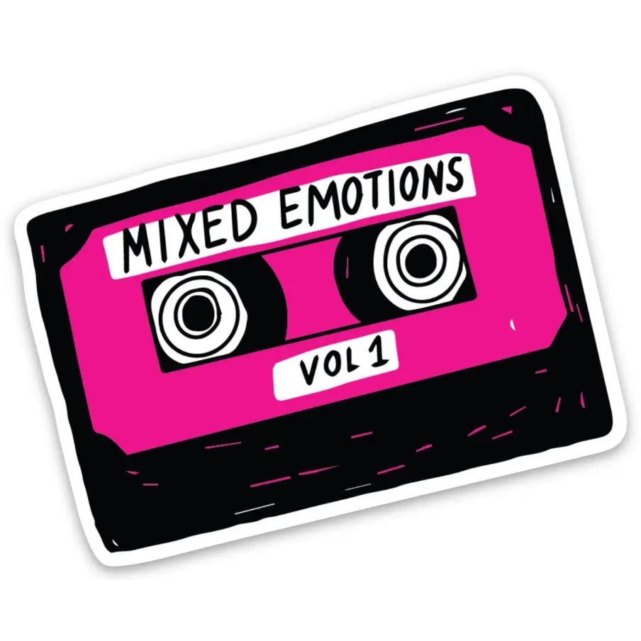 Mixed Emotions Cassette Tape Sticker