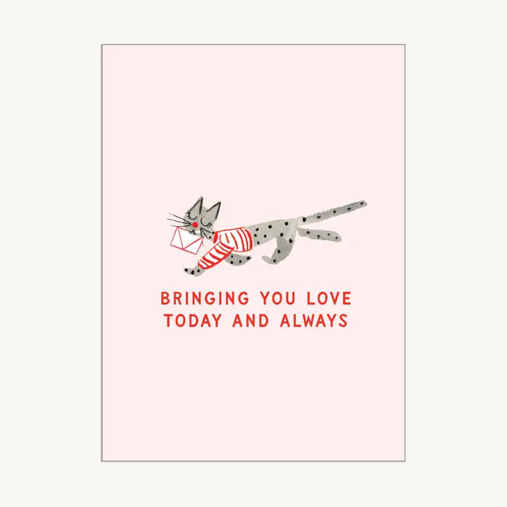 Kitty Mail Greeting Card