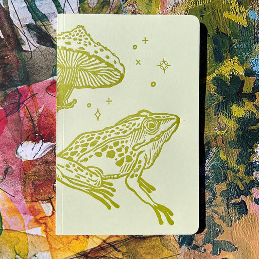 Frog and Mushroom Large Notebook
