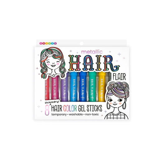 Hair Flair Metallic Shimmery Hair Color Gel Sticks