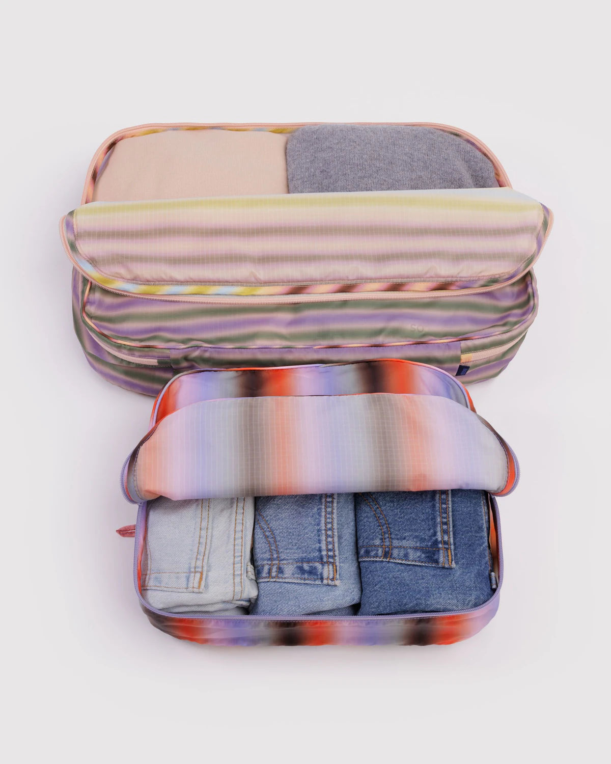 Gradient Stripes Packing Cube Set Large