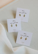 Load image into Gallery viewer, Fire Opal Trio Ball Stud Earrings
